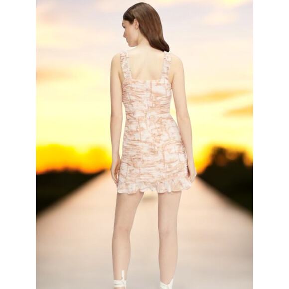 NWT - Ted Baker London RROSIEE Ruched Front Mini Dress Size: 6 - Picture 4 of 7